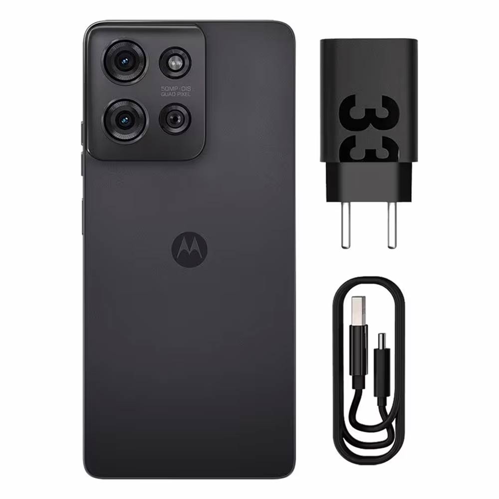 Smartphone Motorola Moto G75 5G, 256GB, Preto, Tela 6.8, Câmera Traseira 50 MP OIS + 8 MP e 16GB RAM