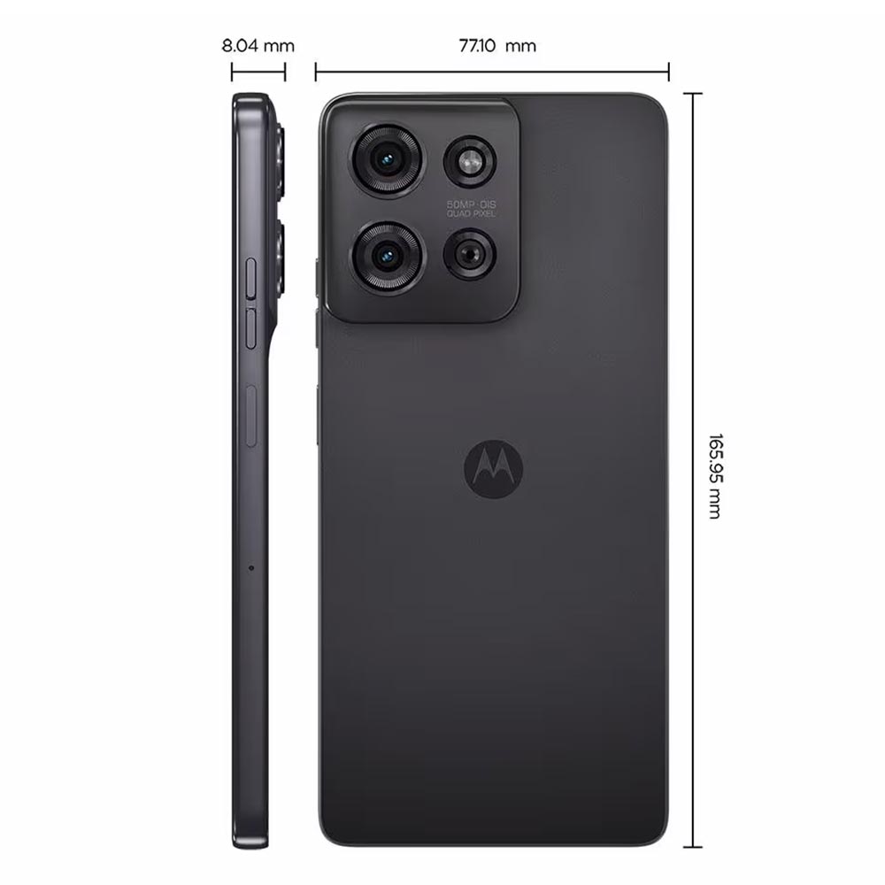 Smartphone Motorola Moto G75 5G, 256GB, Preto, Tela 6.8, Câmera Traseira 50 MP OIS + 8 MP e 16GB RAM
