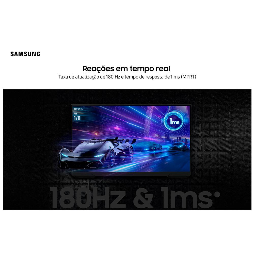 Monitor Gamer Odyssey G3 27" Samsung com 3,000:1(Typ.), FHD, 180Hz, 1 ms - LS27DG300ELXZD