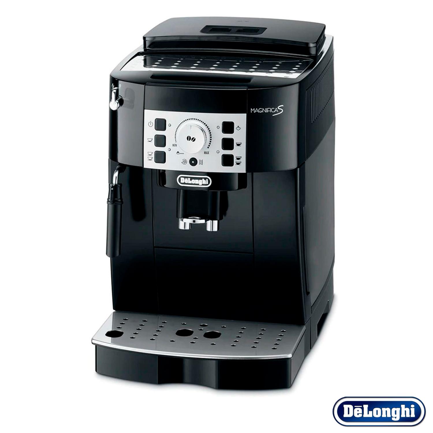 Cafeteira DeLonghi Super Automática Magnifica S Preta para Café, Cappuccino, Leite Quente e Chá - ECAM 22.110B