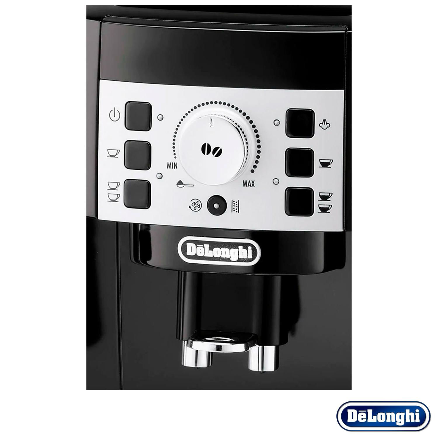 Cafeteira DeLonghi Super Automática Magnifica S Preta para Café, Cappuccino, Leite Quente e Chá - ECAM 22.110B