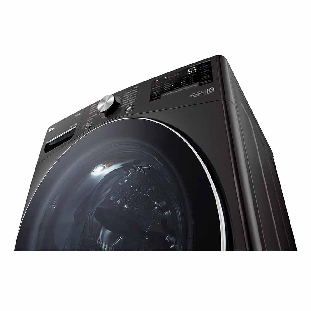 Lava e Seca 18Kg LG Smart Black Inox com 14 Programas de Lavagem - WD18BV