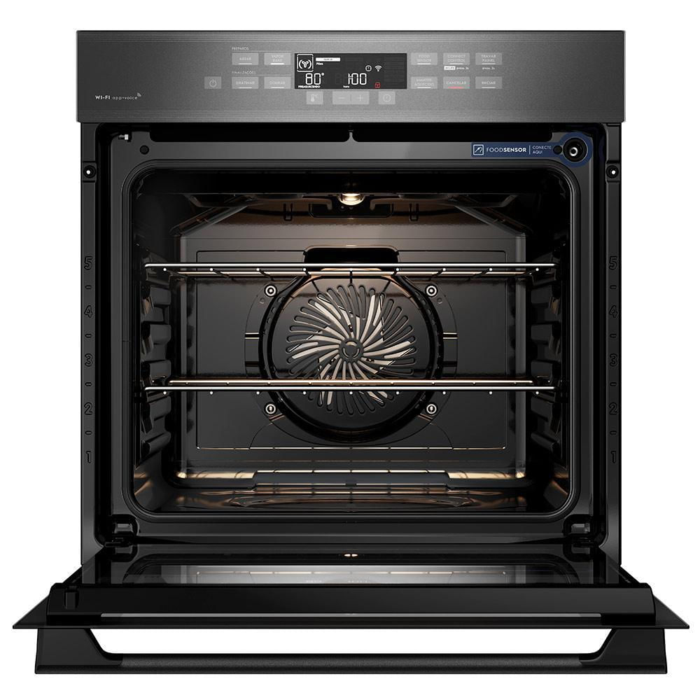 Forno Elétrico Embutir Electrolux Expert  80 Litros de Capacidade, Grill e Painel Touch Cinza Metalizado - OE8EW