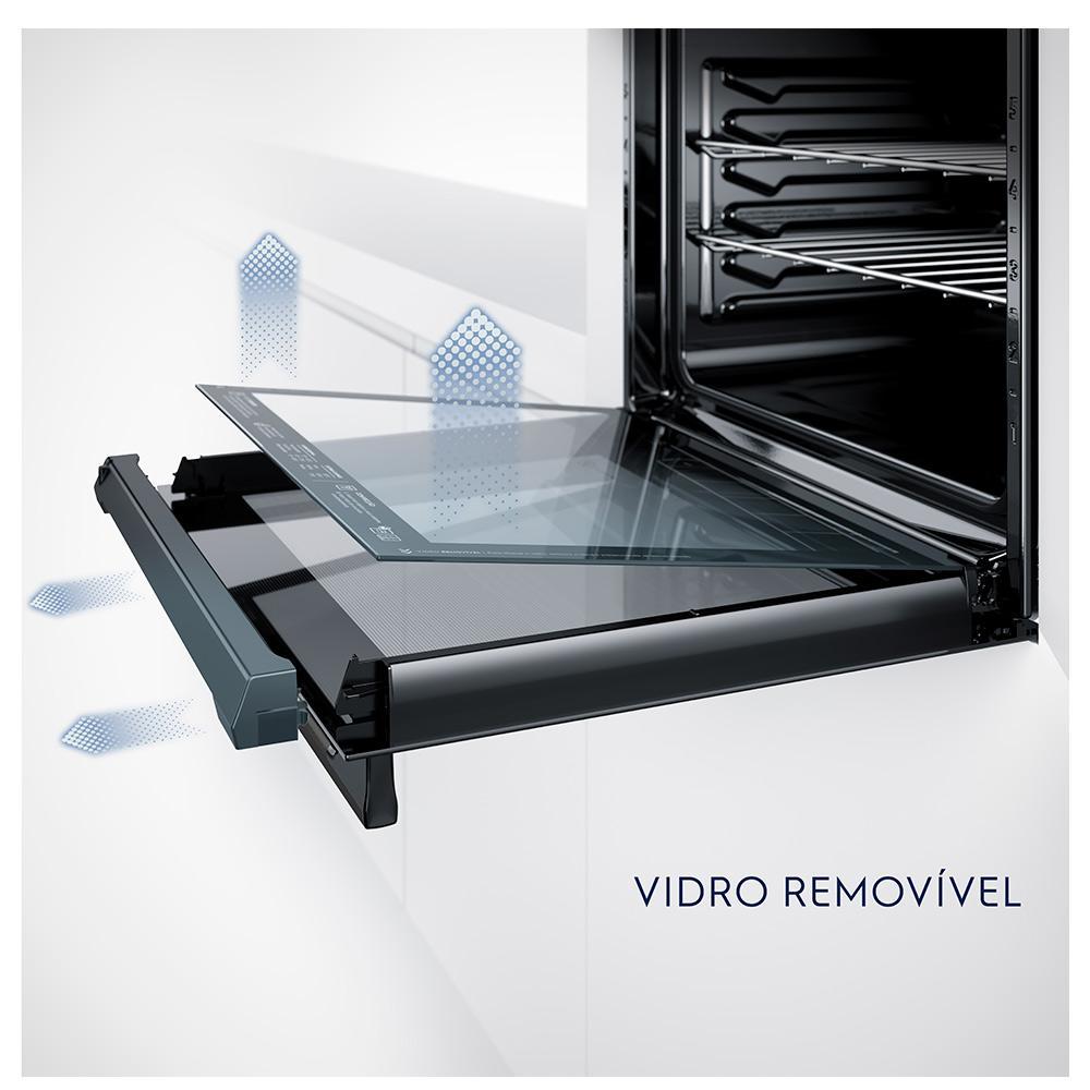 Forno Elétrico Embutir Electrolux Expert  80 Litros de Capacidade, Grill e Painel Touch Cinza Metalizado - OE8EW