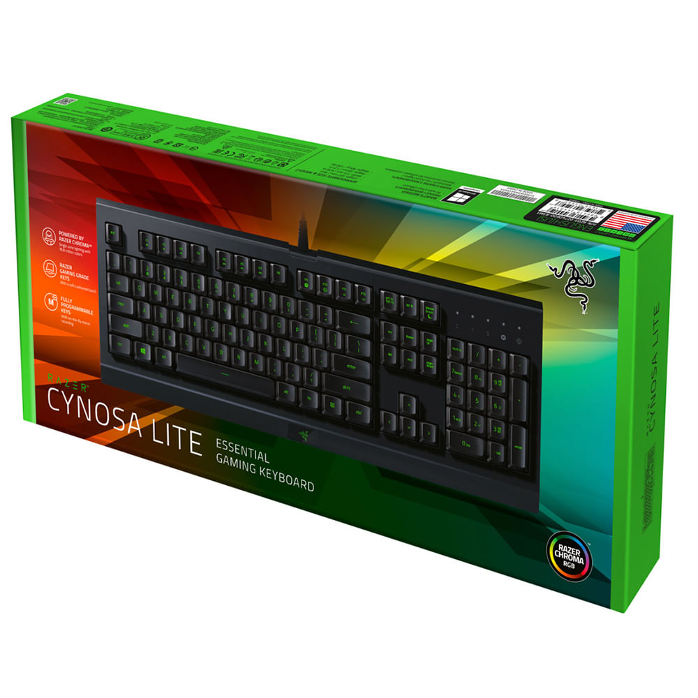 Teclado Cynosa Lite Membrana US - Razer - Preto - RZ030274U