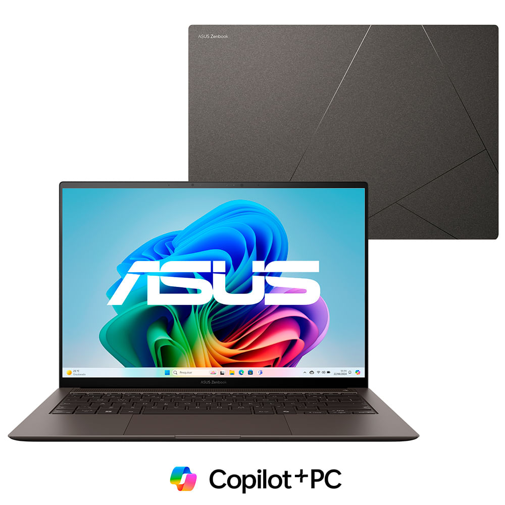 Notebook Asus Zenbook S 14, OLED Intel Core Ultra 7, 32GB, 1000 GB, W11 Home, Tela 14" - UX5406SA-PZ172W