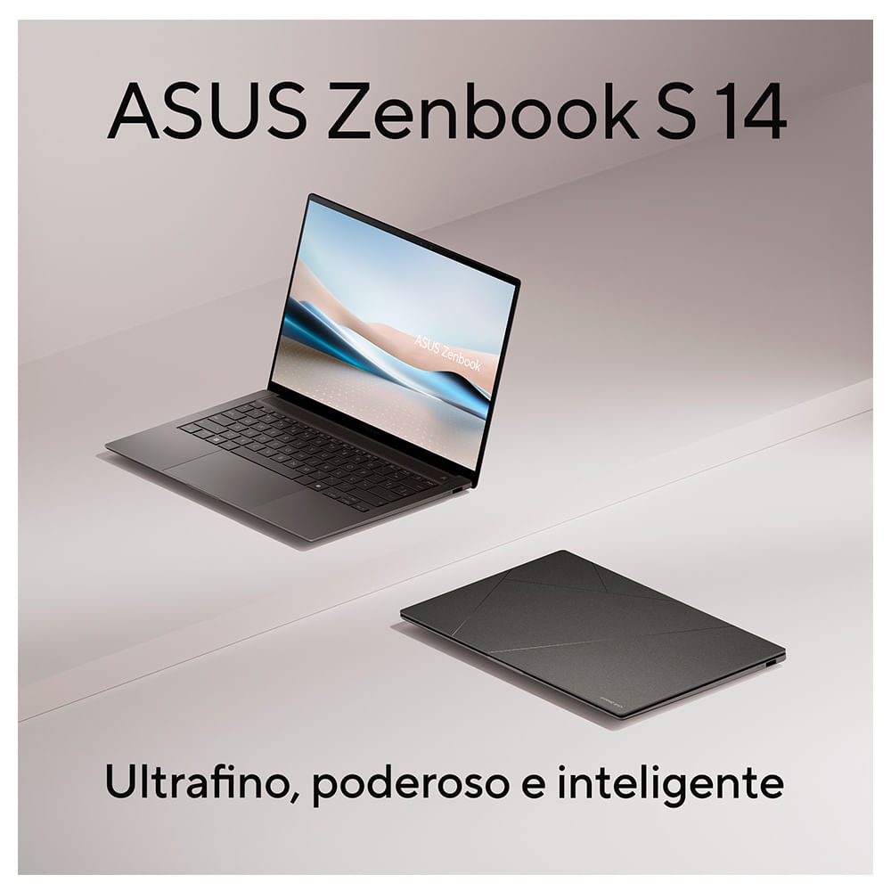 Notebook Asus Zenbook S 14, OLED Intel Core Ultra 7, 32GB, 1000 GB, W11 Home, Tela 14" - UX5406SA-PZ172W