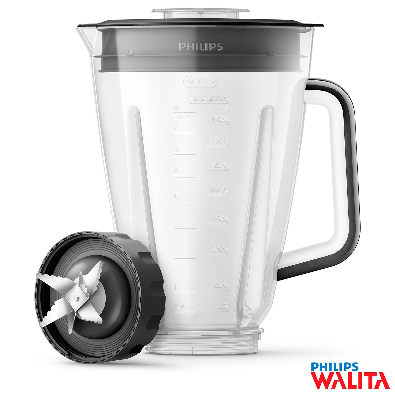 Liquidificador Philips Walita Problend com 12 Velocidades e Jarra  Tritan com 3,0 Litros Preto - RI2242