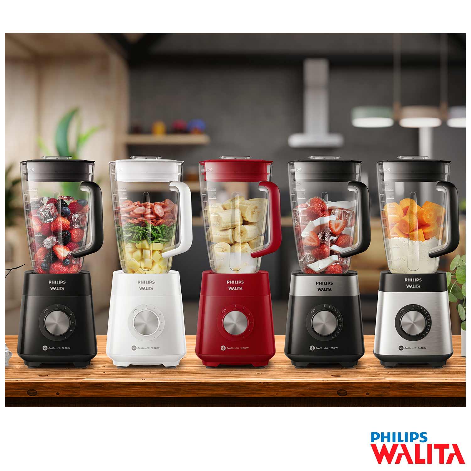 Liquidificador Philips Walita Problend com 12 Velocidades e Jarra  Tritan com 3,0 Litros Preto - RI2242