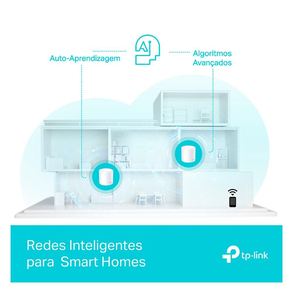 Roteador Wifi Mesh TP-LINK Deco X50 Gigabit Dual-Band AX3000 com 02 Unidades