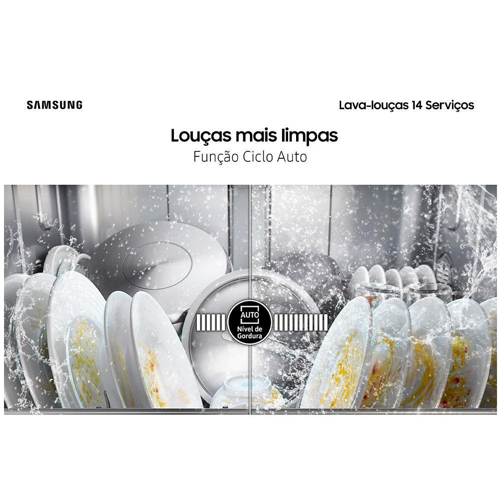 Lava Louças Samsung Inox com 14 Serviços - DW60C7050FS