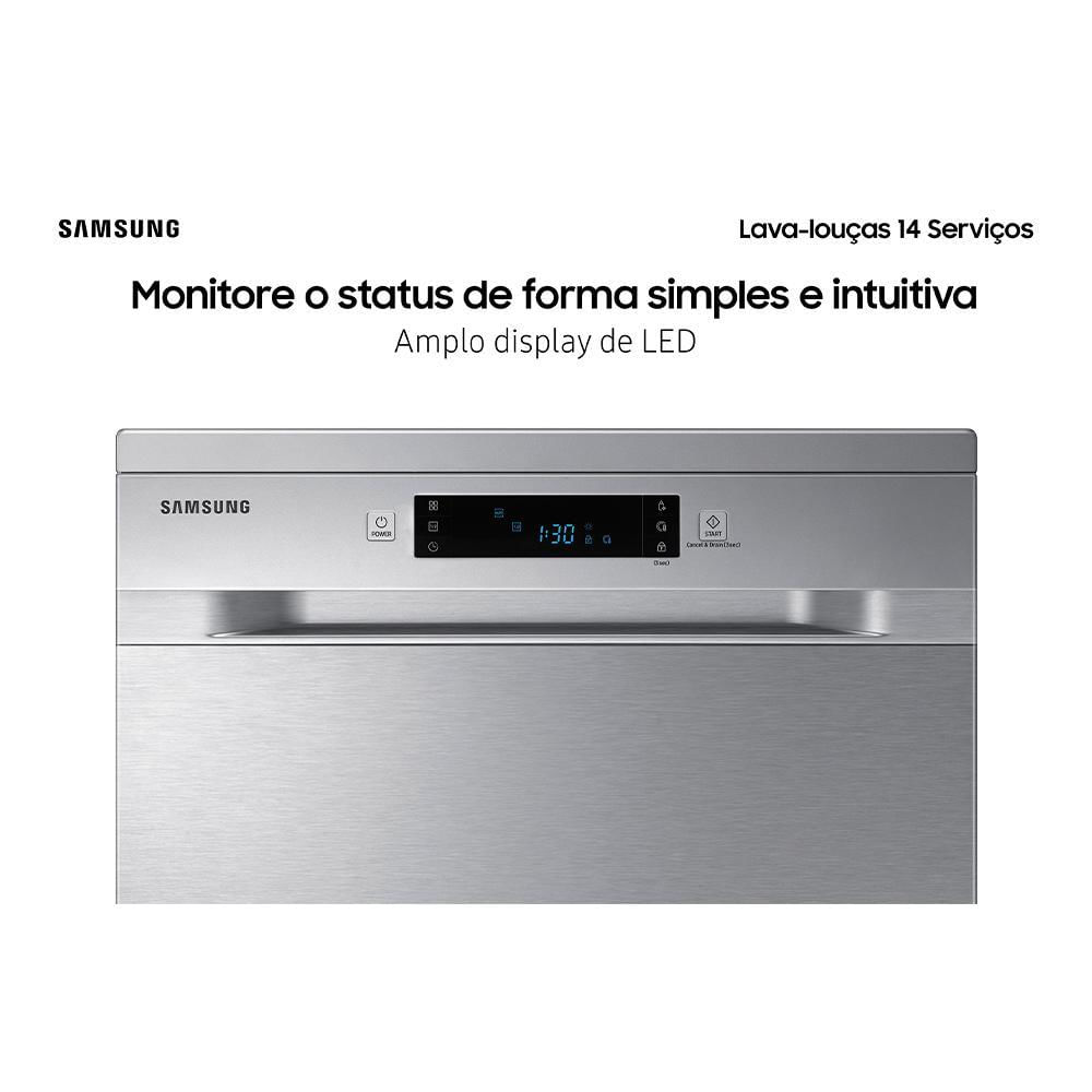 Lava Louças Samsung Inox com 14 Serviços - DW60C7050FS