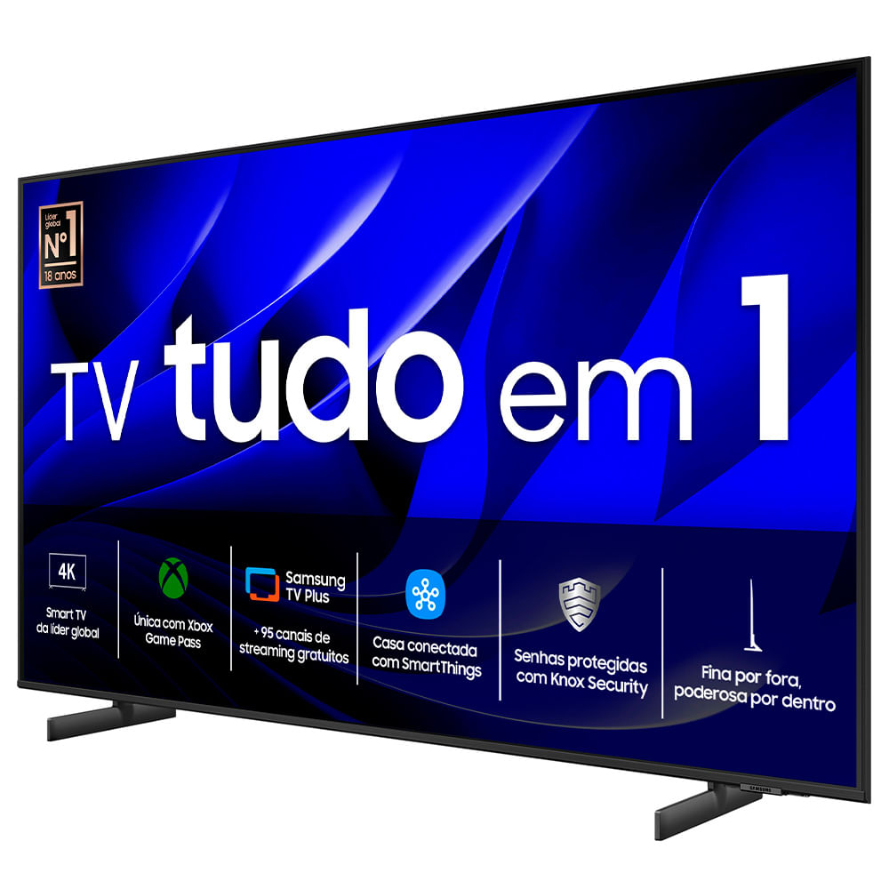 Smart TV Samsung 85" Polegadas Crystal UHD 4K 85DU8000 2024, Painel Dynamic Crystal Color e Gaming Hub