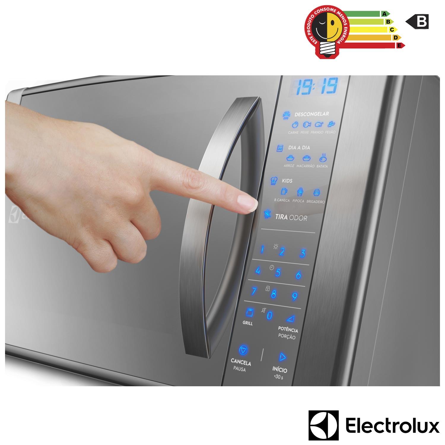 Micro-ondas Electrolux com 31 Litros de Capacidade e Grill Prata - ME41X