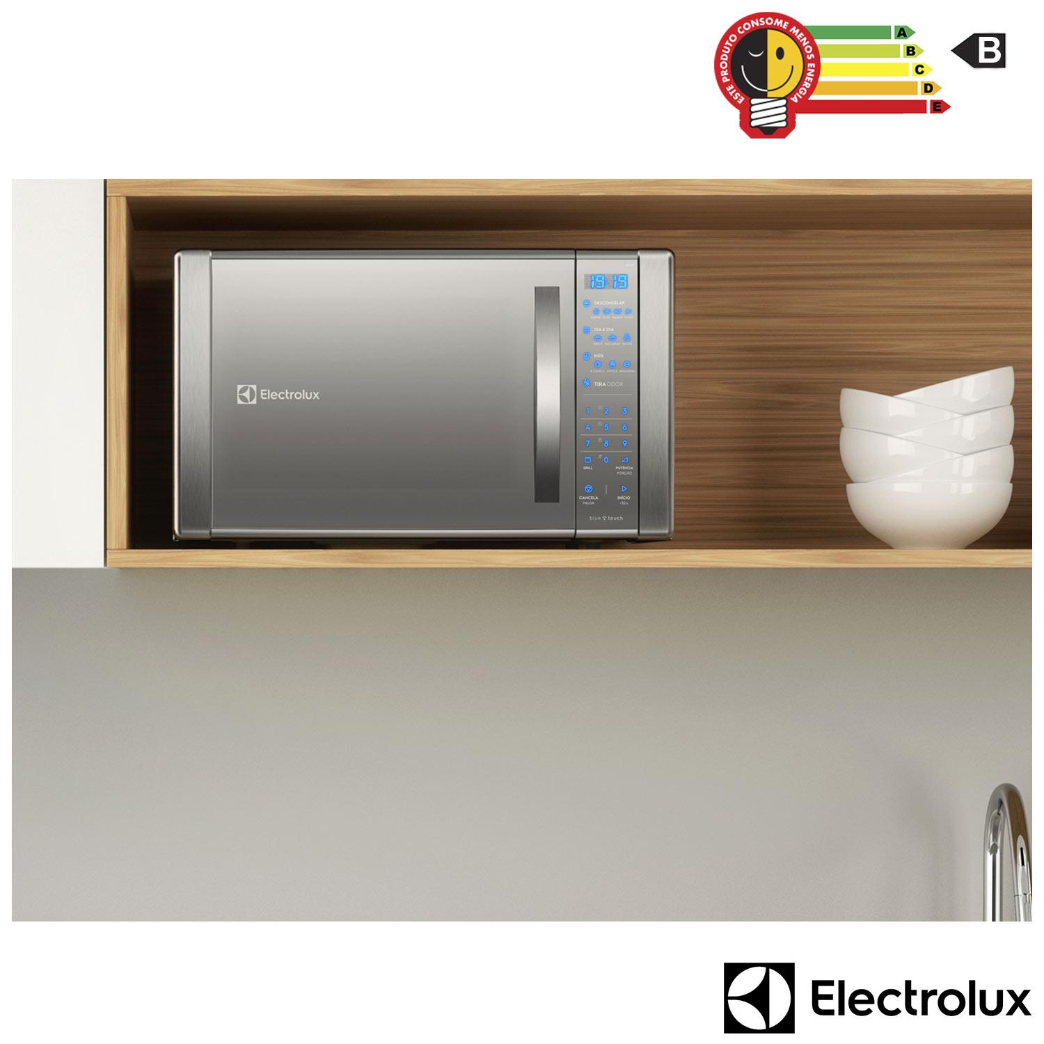 Micro-ondas Electrolux com 31 Litros de Capacidade e Grill Prata - ME41X