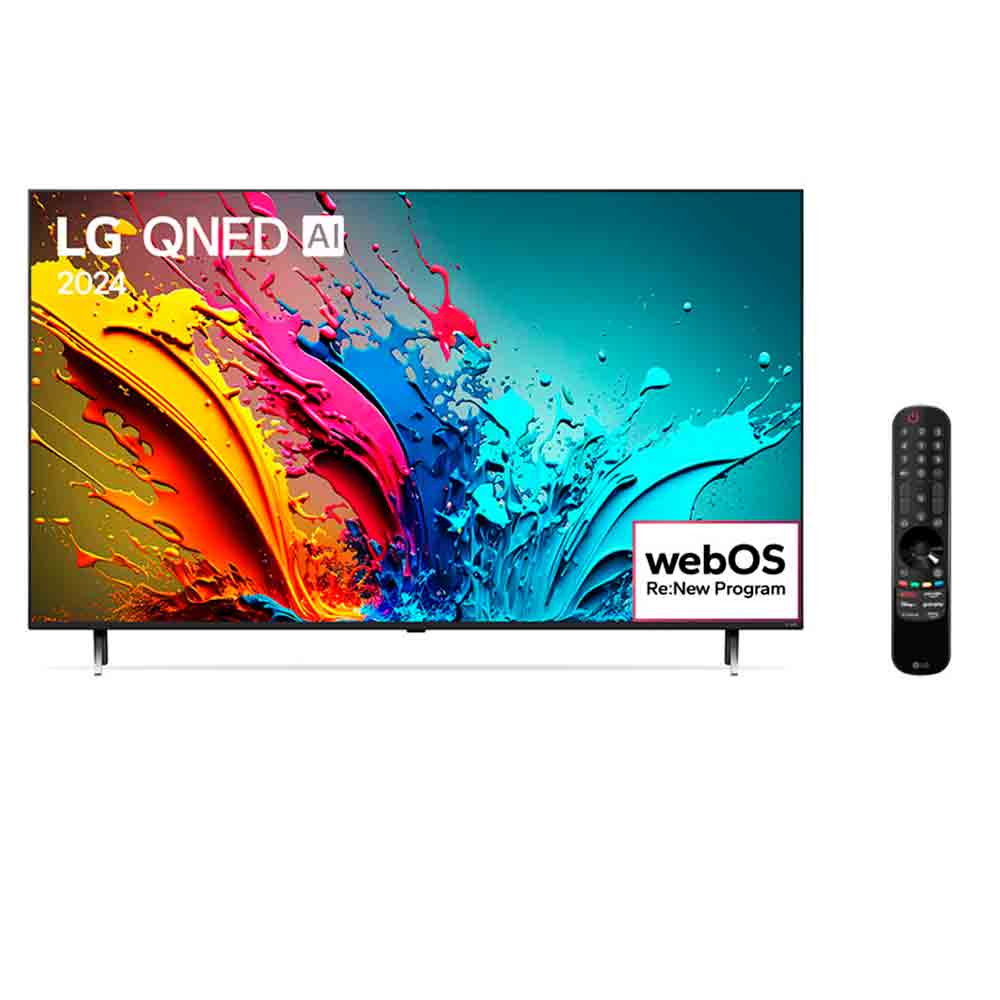 Smart TV 4K LG 75´´ Polegadas 75QNED85T QNED Processador   8, AI, Painel 120Hz, FreeSync e webOS 24