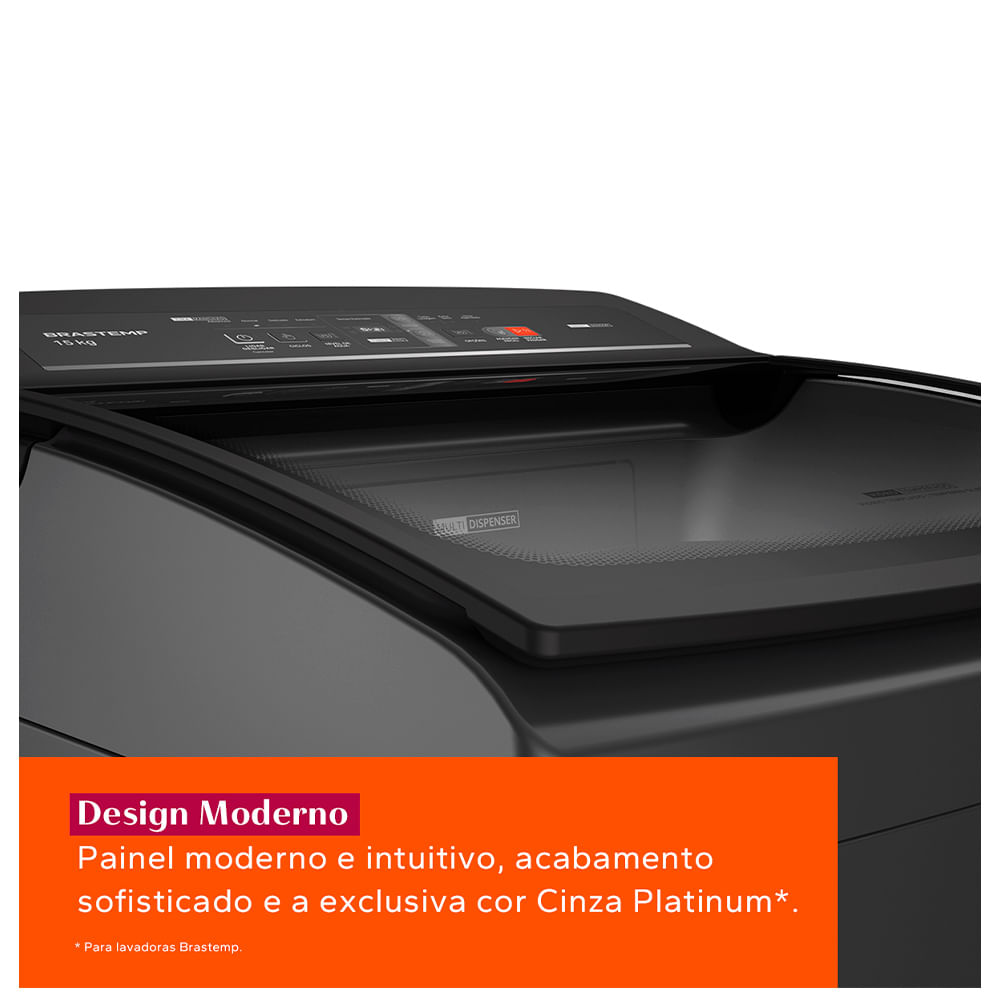 Máquina de Lavar Brastemp 15Kg com Timer Pro - BWT15A9