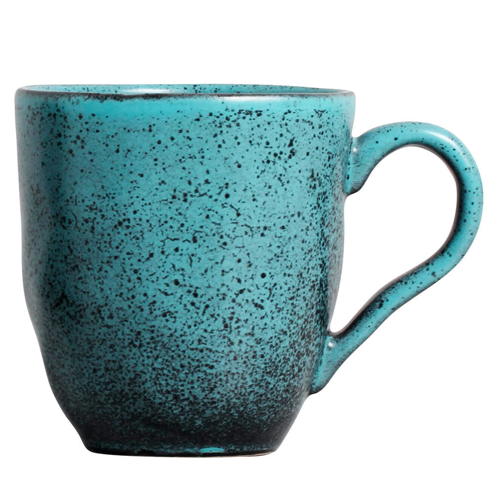 Conjunto de Canecas Orgânico Petroleum em Stoneware 273ml com 04 Peças - Porto Brasil