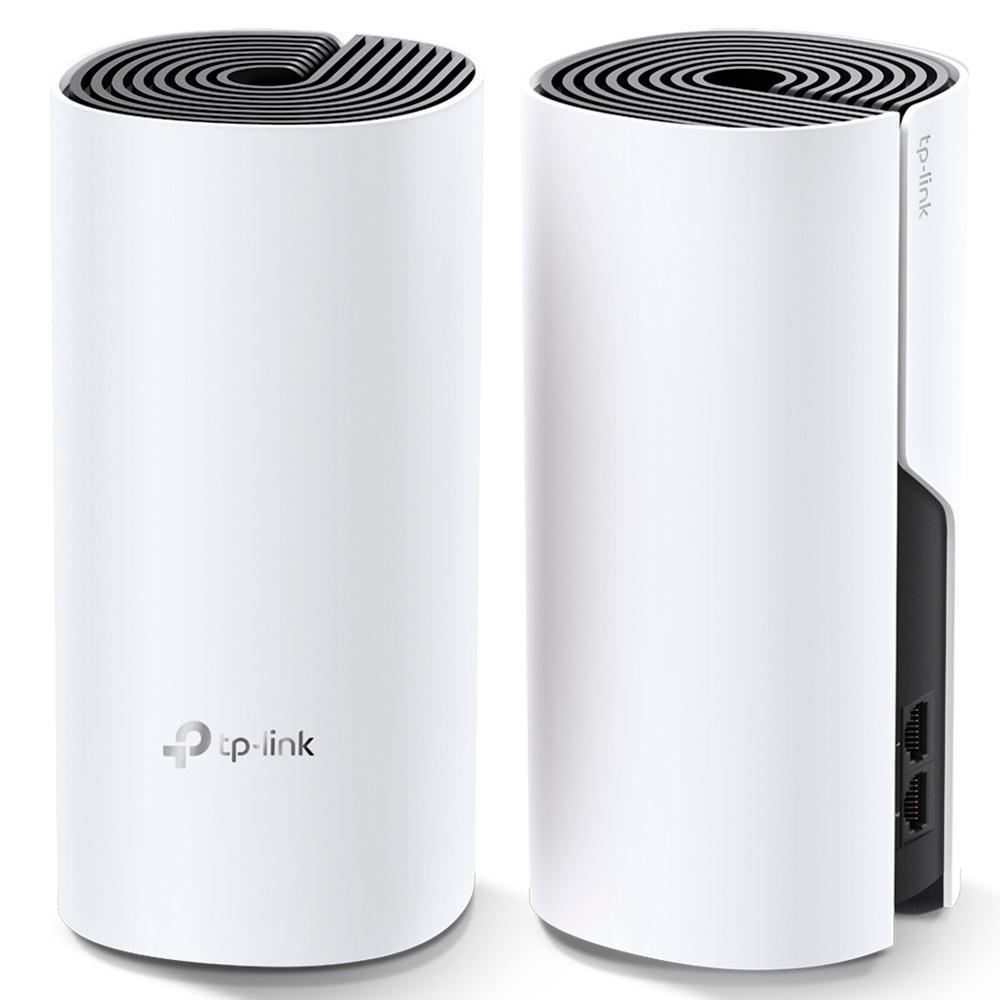 Roteador Mesh Wi-Fi 5 Gigabit Dualband AC1200 TPLink Deco M4 2-Pack, Até 250m², Até 1167 MBPS, Até 100 Dispositivos