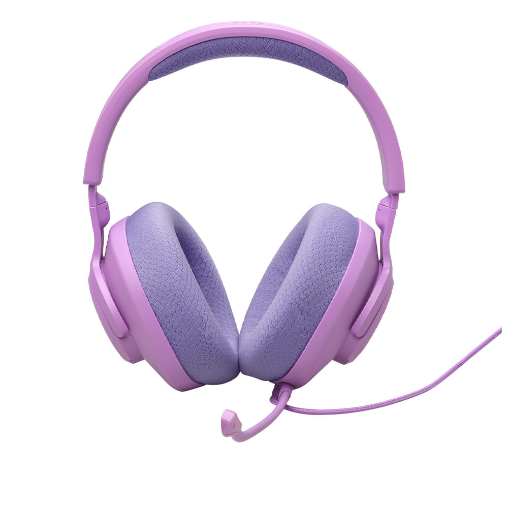 Fone de Ouvido JBL Quantum 100 M2 Headset Gamer Rosa e Lilás Microfone Boom Destacável