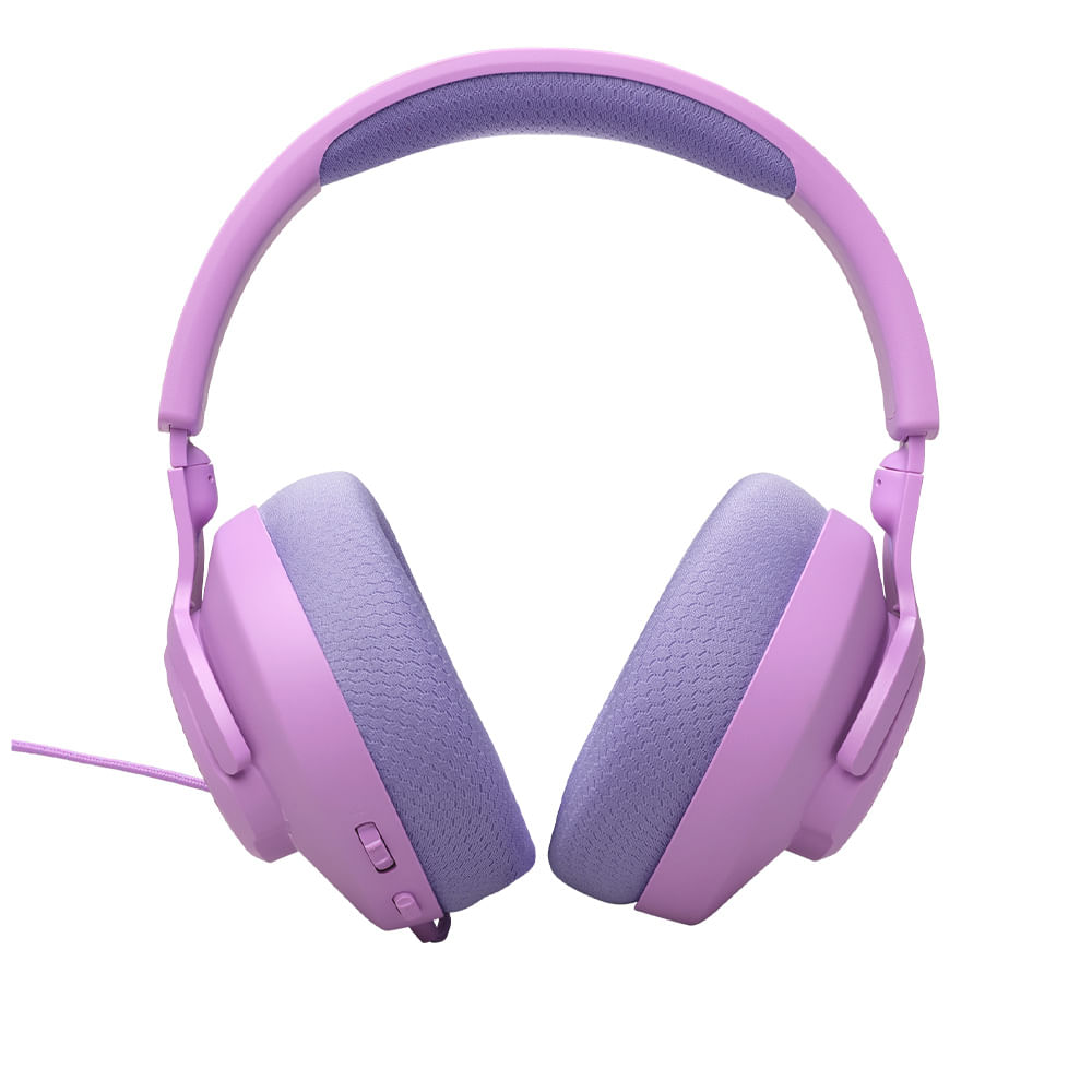 Fone de Ouvido JBL Quantum 100 M2 Headset Gamer Rosa e Lilás Microfone Boom Destacável