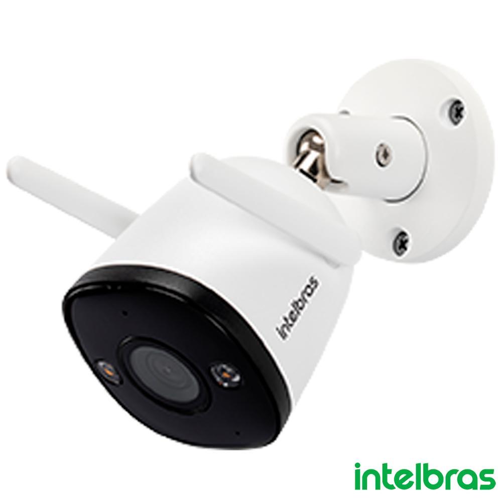 Câmera De Segurança Externa Wi-Fi Full Color Intelbras IM5+ Compatível Alexa E Google, Proteção IP67 Microfone Inte