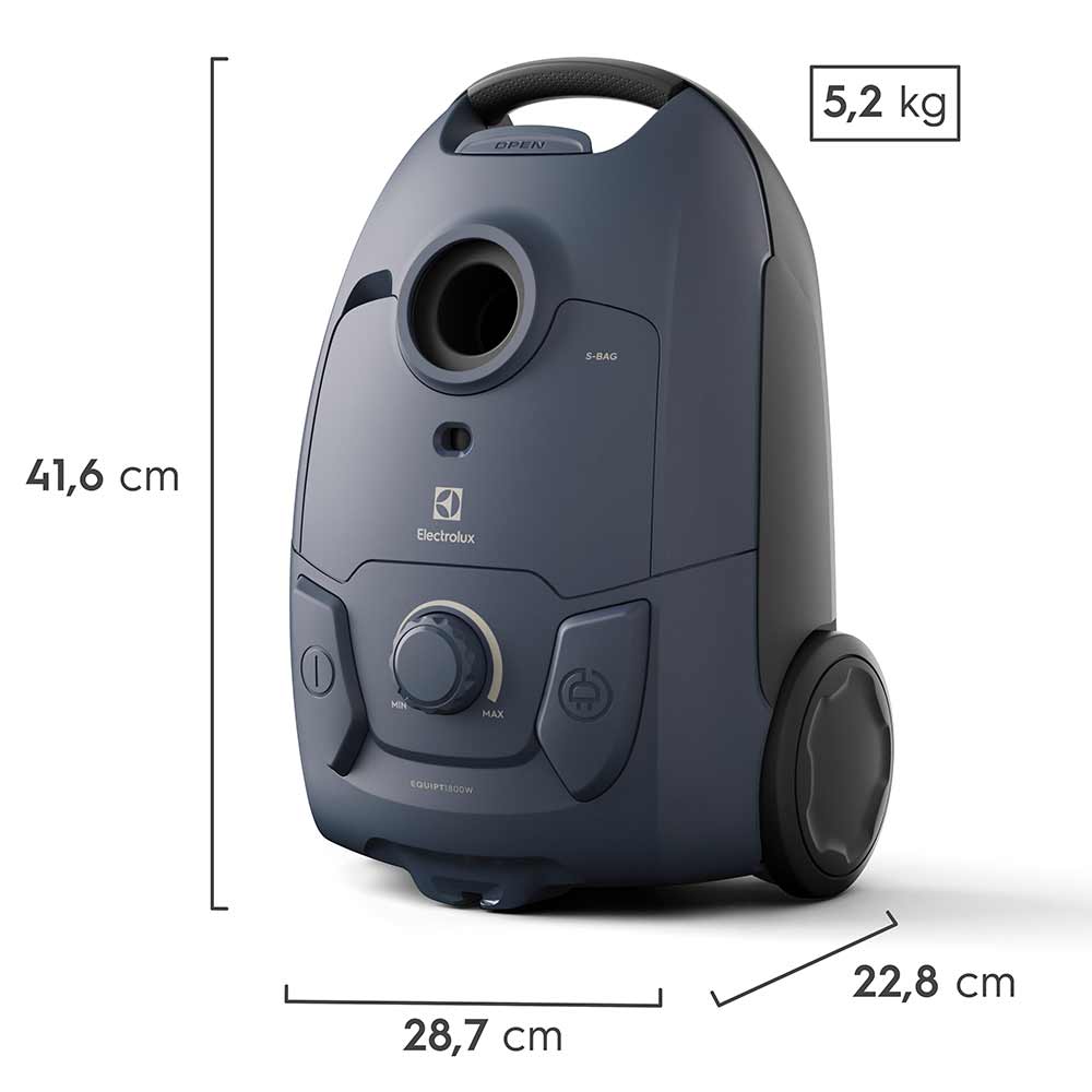 Aspirador de Pó com Saco Electrolux Experience Capacidade de 3 Litros com Filtro Hepa - EQP40