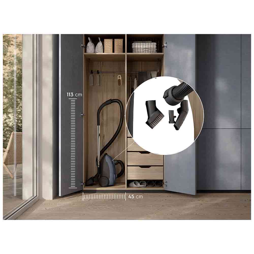Aspirador de Pó com Saco Electrolux Experience Capacidade de 3 Litros com Filtro Hepa - EQP40