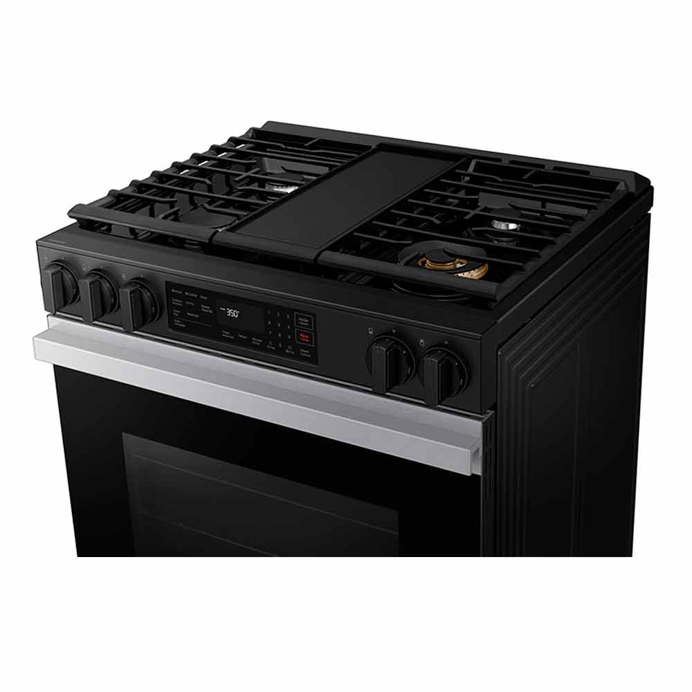 Fogão de Piso Samsung de 05 Bocas Serie 3 com Wifi e Air Fry Inox - NSG6DG83