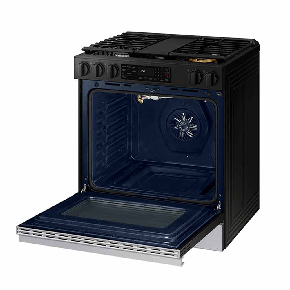 Fogão de Piso Samsung de 05 Bocas Serie 3 com Wifi e Air Fry Inox - NSG6DG83