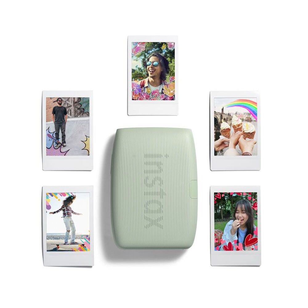 Impressora Fujifilm Instax Mini Link 3 com Bluetooth e USB Sage Green - 705071850