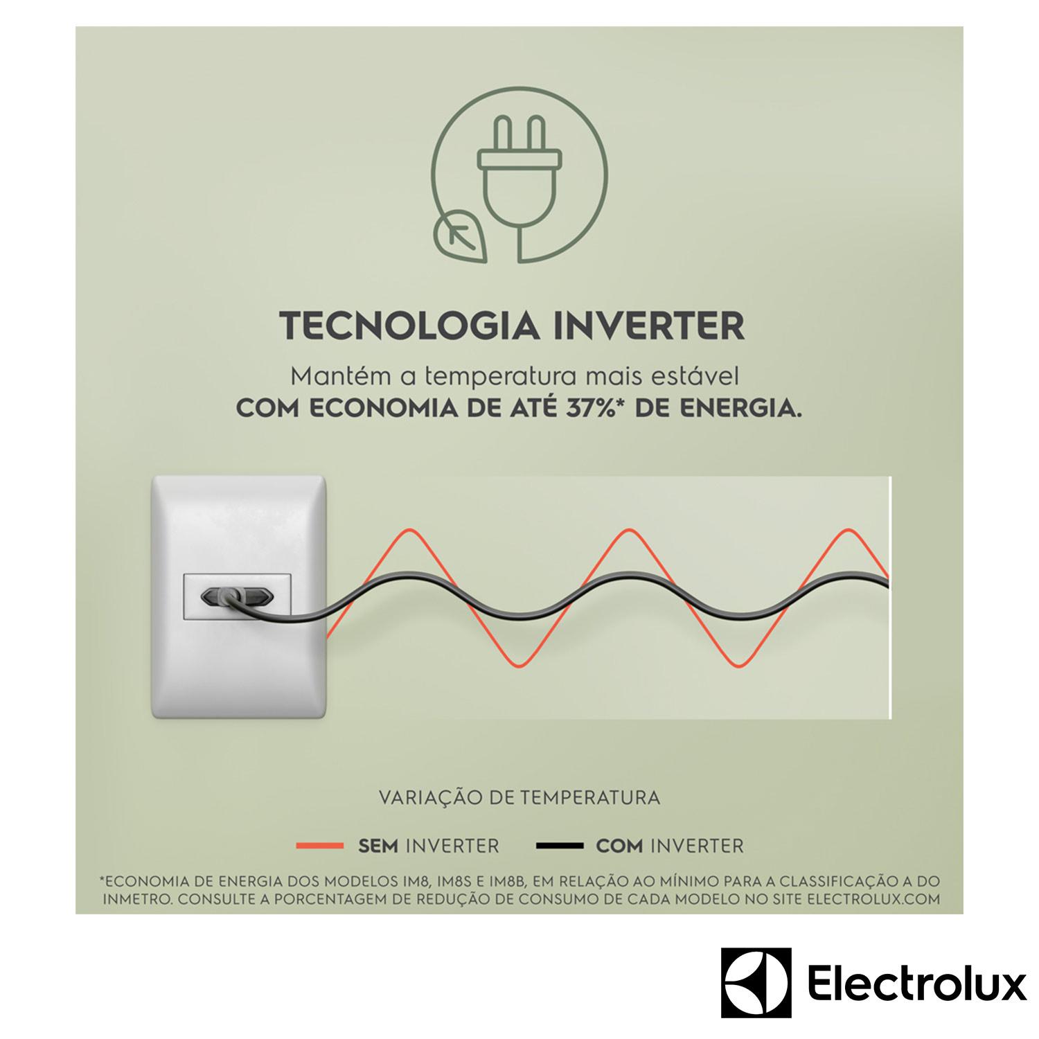 Refrigerador Multidoor Efficient Electrolux 03 Portas Frost Free com 590 Litros AutoSense e Inverter Black IM8B