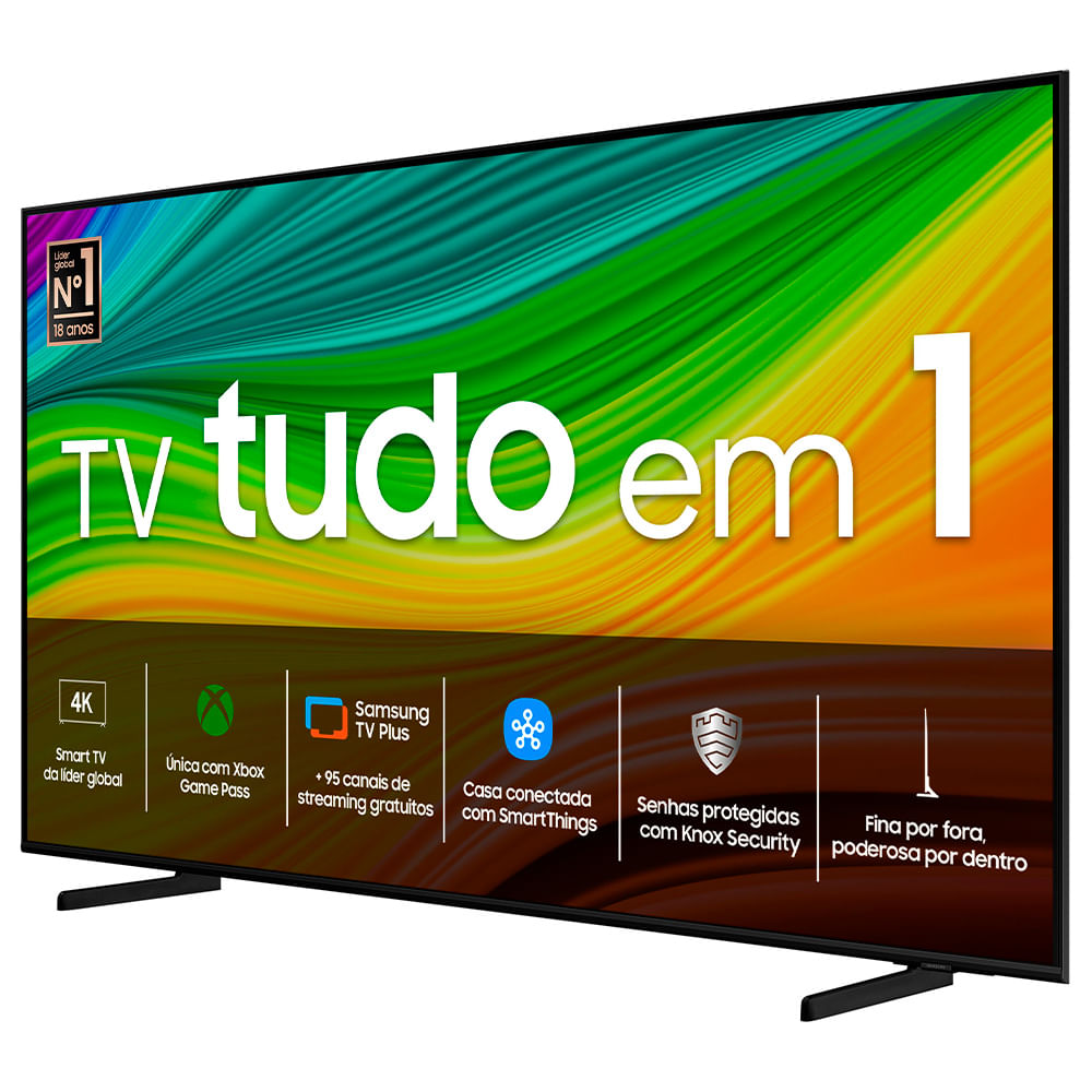 Smart TV Samsung QLED 4K 55" Polegadas 55Q60DTO 2024, Modo Game, Som em Movimento, Tela sem limites e Wi-Fi