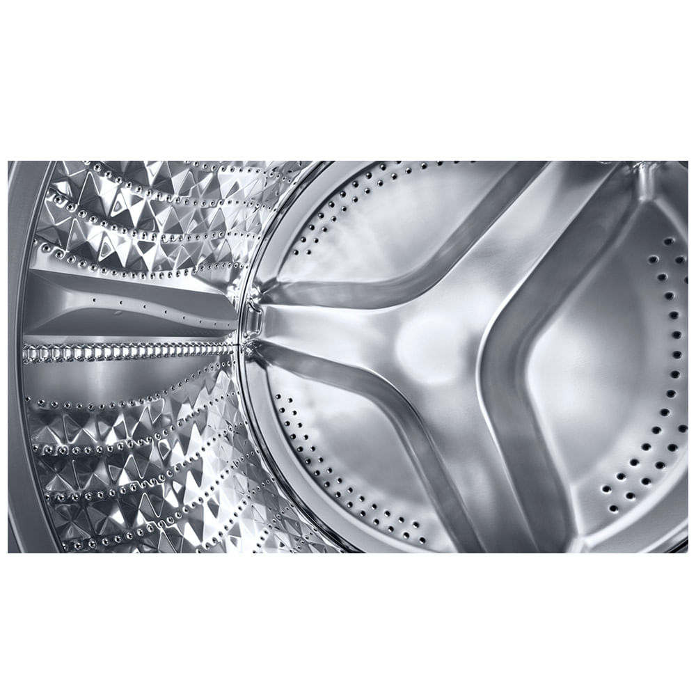 Lavadora de Roupas Samsung 11 Kg Digital Inverter Inox Look com 12 Programas de Lavagem - WW11T4040BX