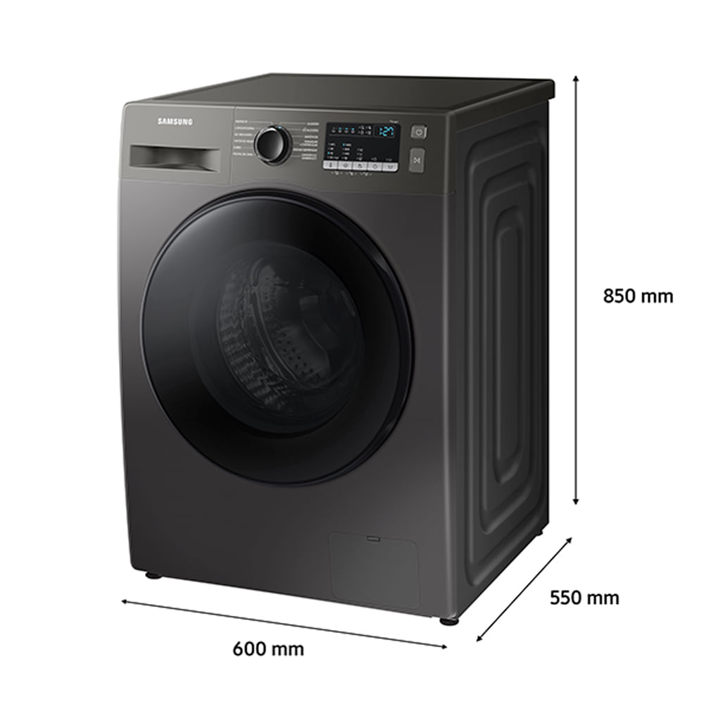 Lavadora de Roupas Samsung 11 Kg Digital Inverter Inox Look com 12 Programas de Lavagem - WW11T4040BX