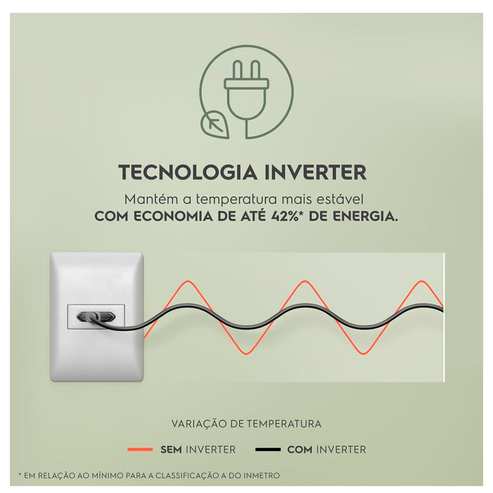 Refrigerador de 02 Portas Electrolux Frost Free com 490 Litros Efficient com AutoSense Inverse Inox Look - IB7S