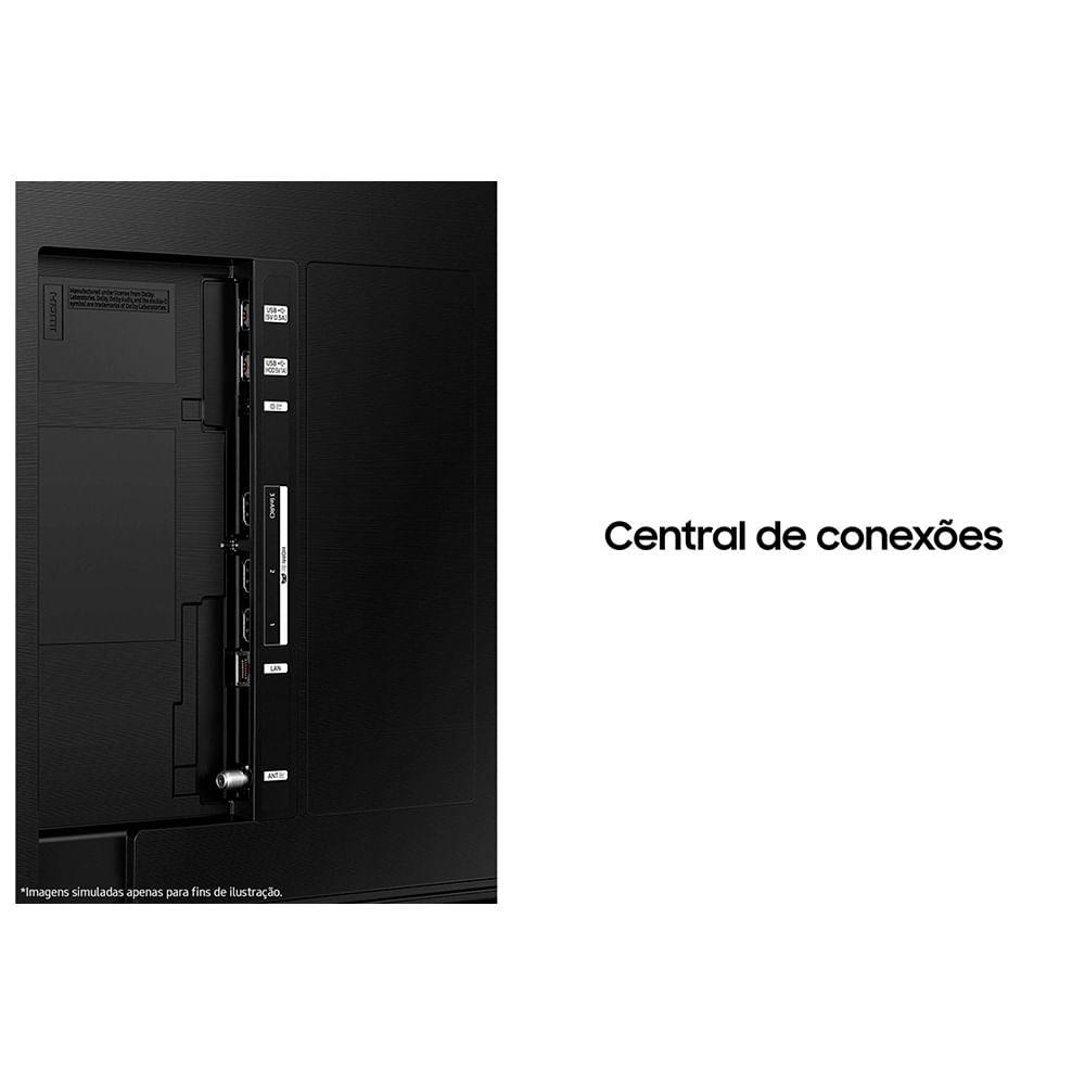 Smart TV Samsung 75" Polegadas Crystal UHD 4K 75DU8000 2024, Painel Dynamic Crystal Color e Gaming Hub