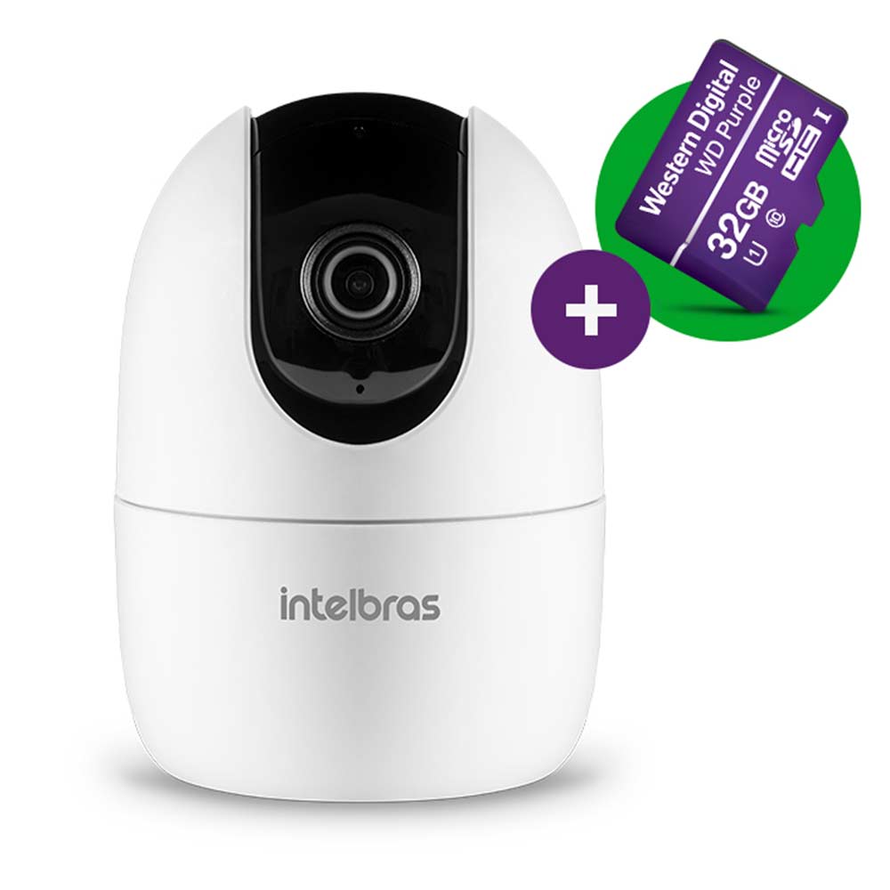 Câmera de Segurança Wi-Fi iM4 C com Micro SD de 32GB Compatível com Alexa e Controle por App - Intelbras