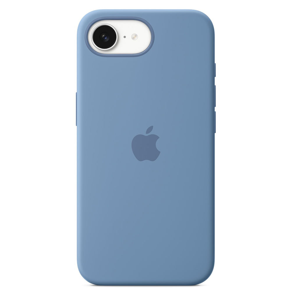 Capa para iPhone 16e de Silicone Azul-inverno - Apple - MD3Q4ZM/A