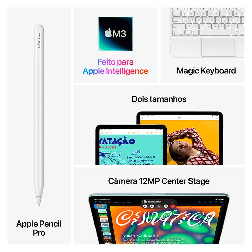 iPad Air Apple Processador M3 (13", Wi-Fi, 512GB) - Azul