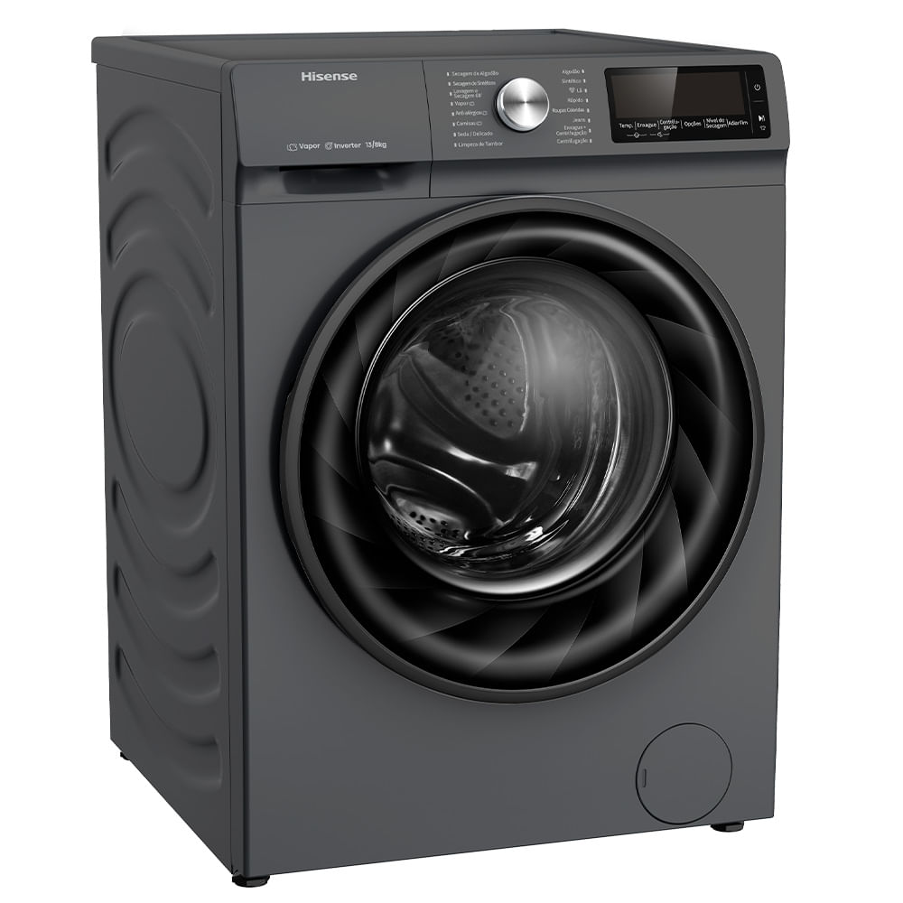 Lava & Seca Hisense Steam Titanium com 13 Programas de Lavagem - WD5Q1342BT