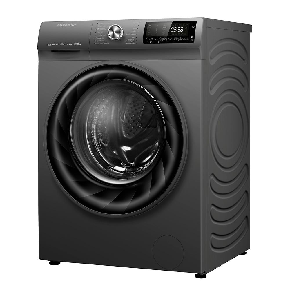 Lava & Seca Hisense Steam Titanium com 13 Programas de Lavagem - WD5Q1342BT
