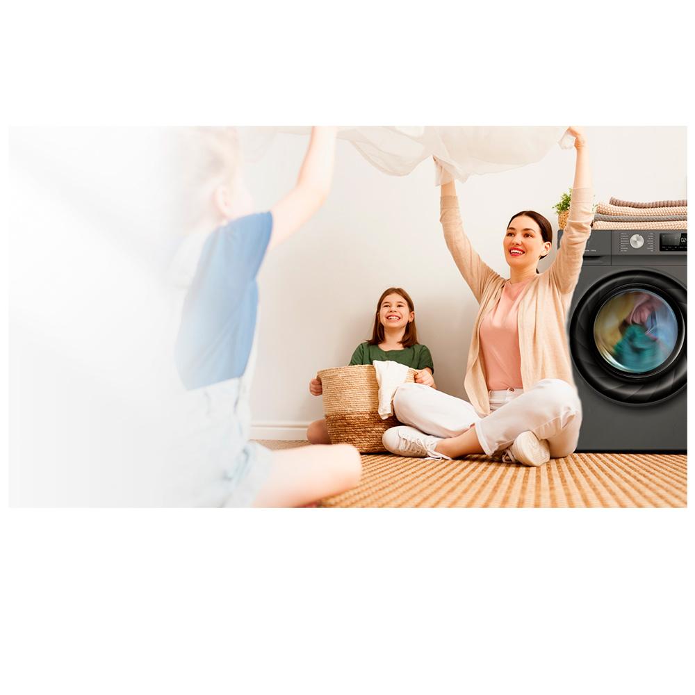 Lava & Seca Hisense Steam Titanium com 13 Programas de Lavagem - WD5Q1342BT