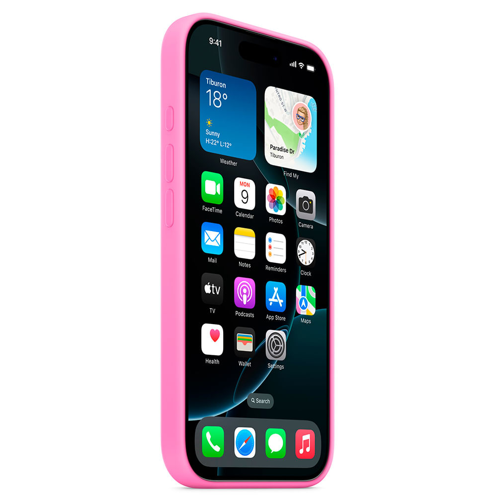 Capa para iPhone 16 Pro com MagSafe em Silicone Rosa-peônia - Apple - MDFX4ZM/A