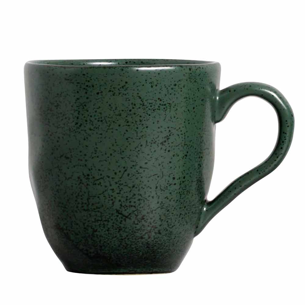 Conjunto de Canecas Orgânico Arauco com 04 Peças em Stoneware Verde - Porto Brasil