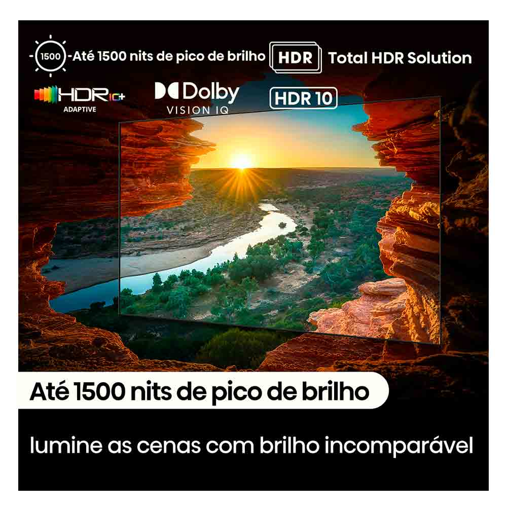 Smart TV Hisense Mini LED UHD 4K 55" Polegadas Frequência 144 Hz e Wi-Fi - 55U75LUA