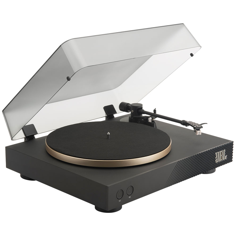 Toca Discos Spinner JBL Preto com Dourado - LSPINNER