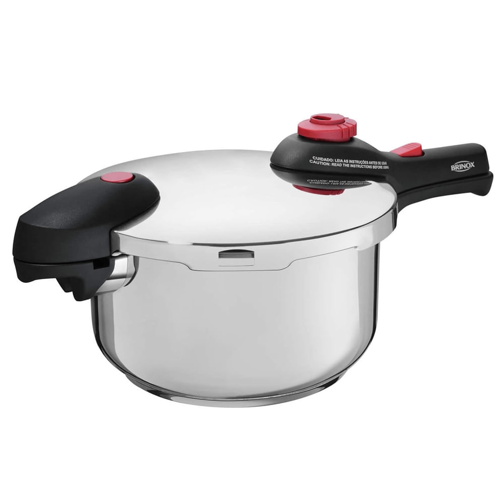 Panela De Pressão Supra Inox 4.5 Litros - Brinox