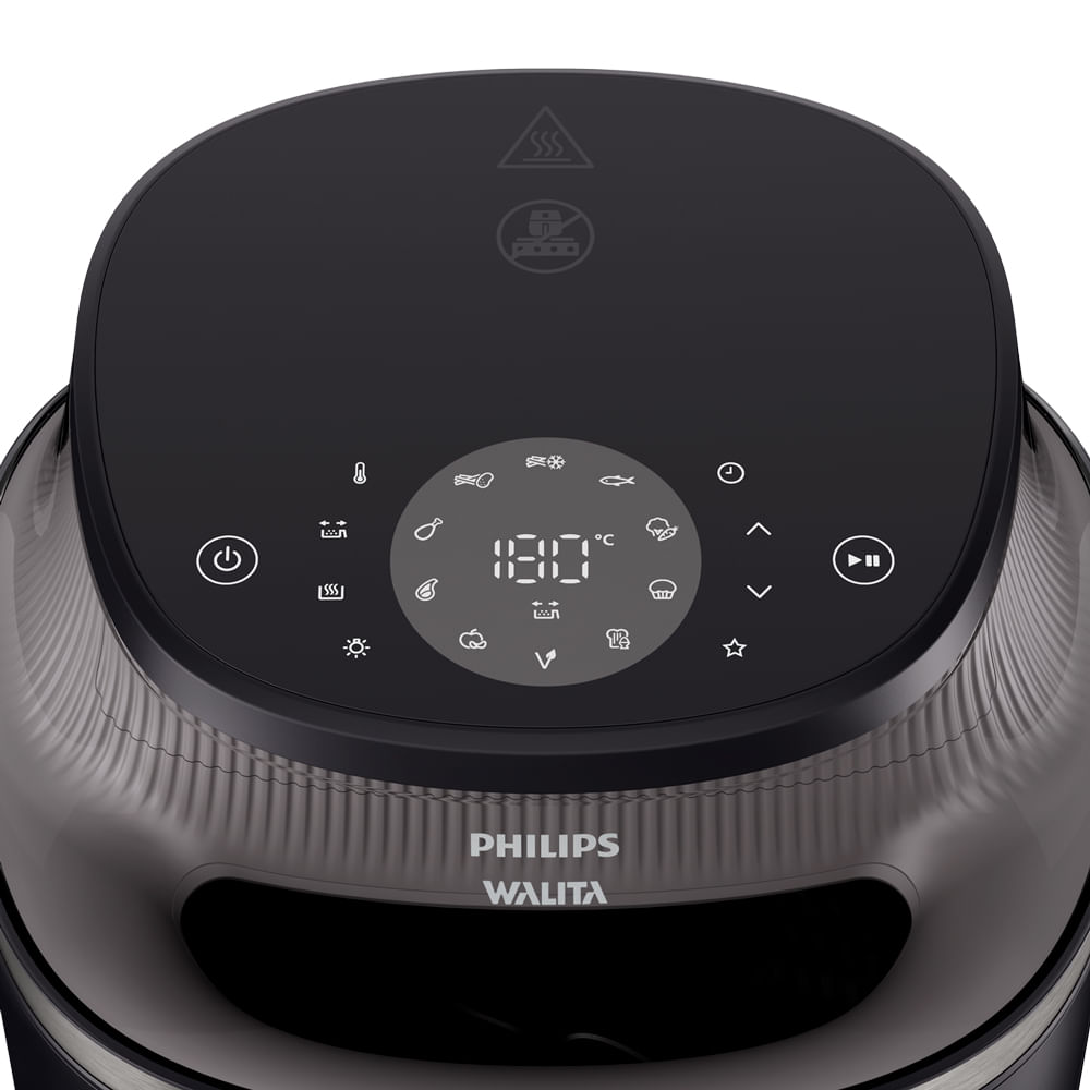 Fritadeira Airfryer  Philips Walita Série 3000 7,2L Digital com Visor 1800W