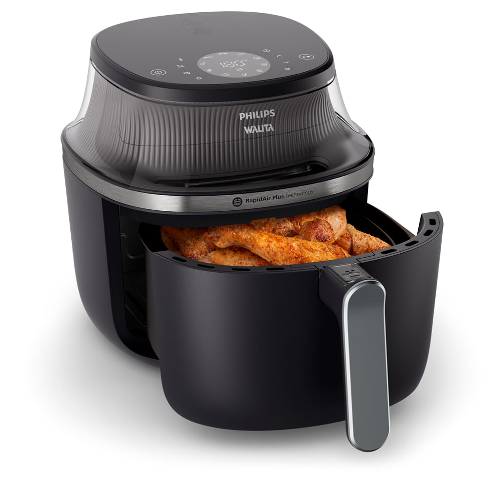 Fritadeira Airfryer  Philips Walita Série 3000 7,2L Digital com Visor 1800W